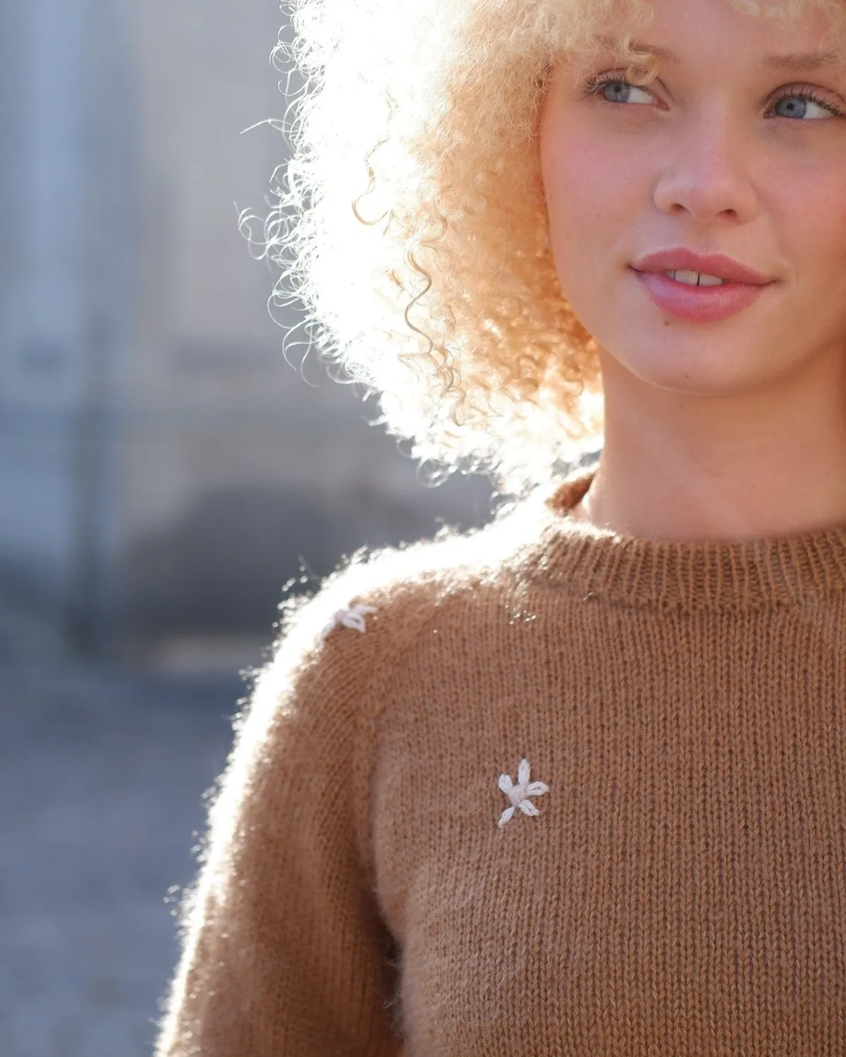 Knitting for Olive Daisy Sweater Strickanleitung Deutsch Blumen