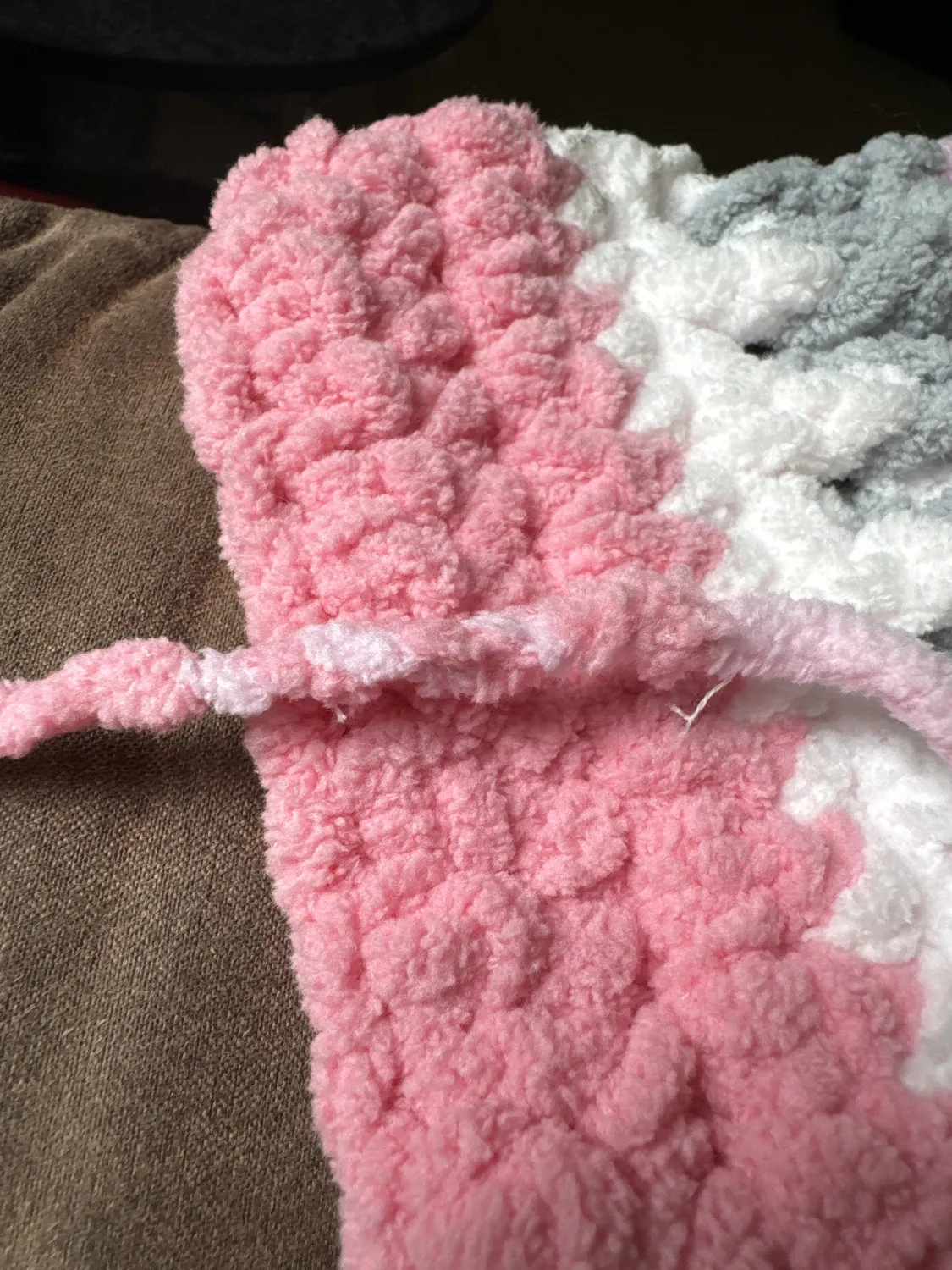 Bernat Baby Blanket Stripes Wolle Seaglass dick