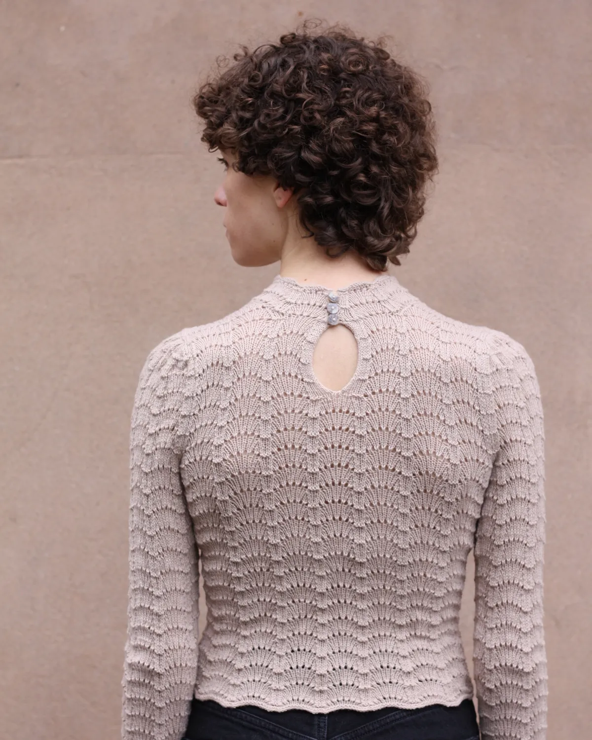 Knitting for Olive Barbroe Blouse Strickanleitung Deutsch Lochmuster