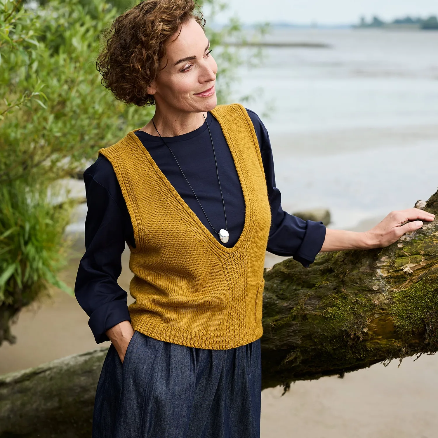 Rosy Green Wool Golden Way Top Strickanleitung deutsch PDF