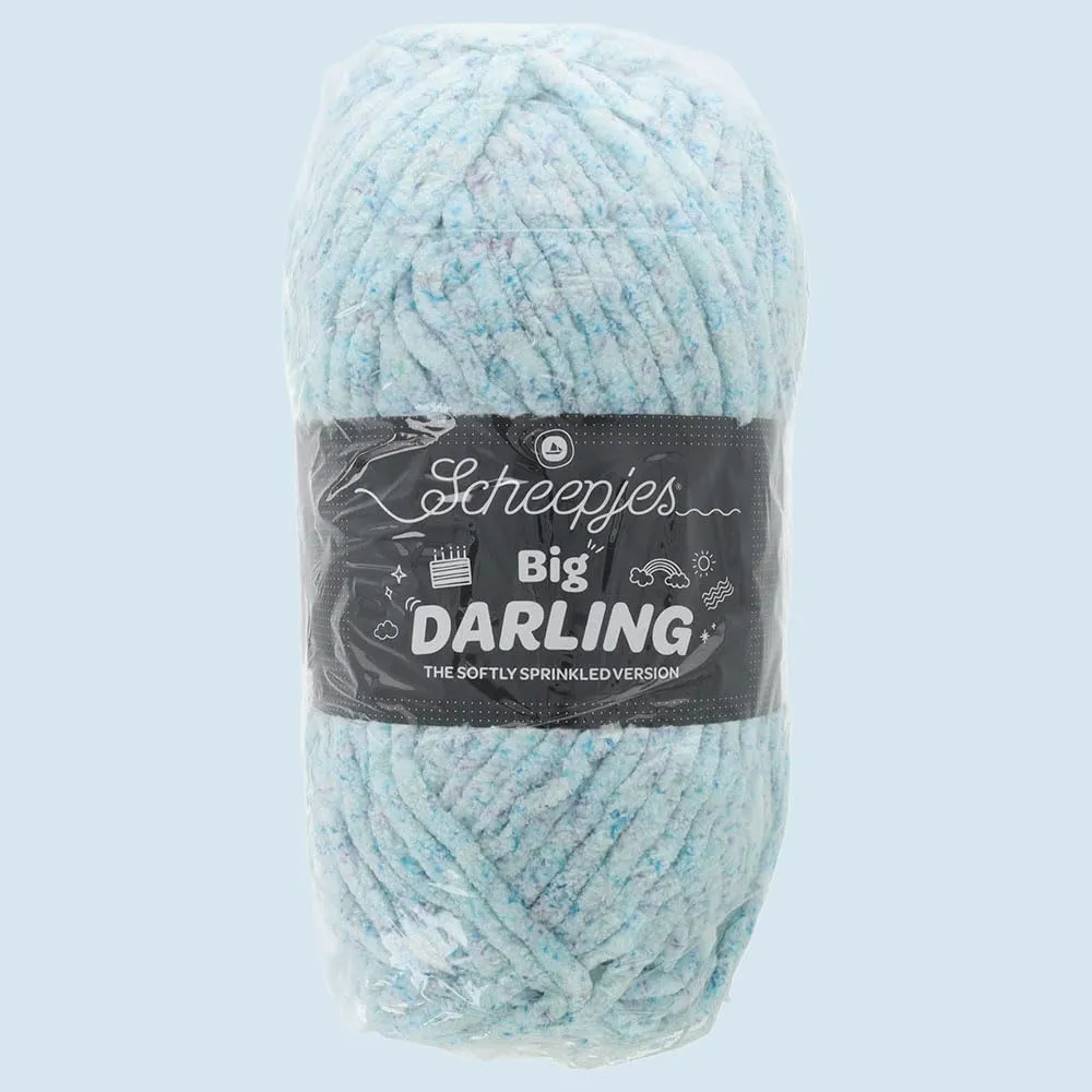 Scheepjes Big Darling Effektgarn 03 Frost 150g gesprenkelt