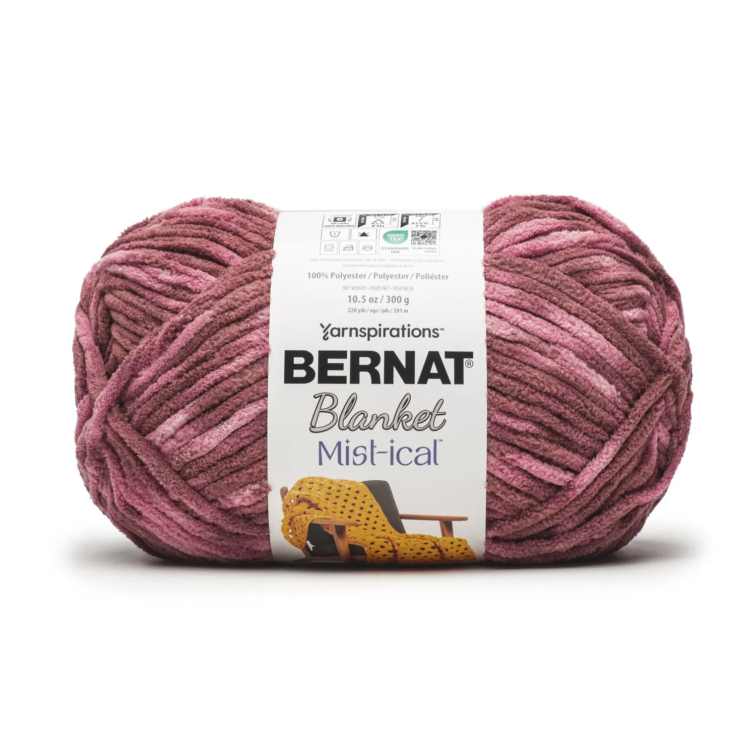 Bernat Blanket Mist-ical Chenillegarn 300g Marmor-Effekt