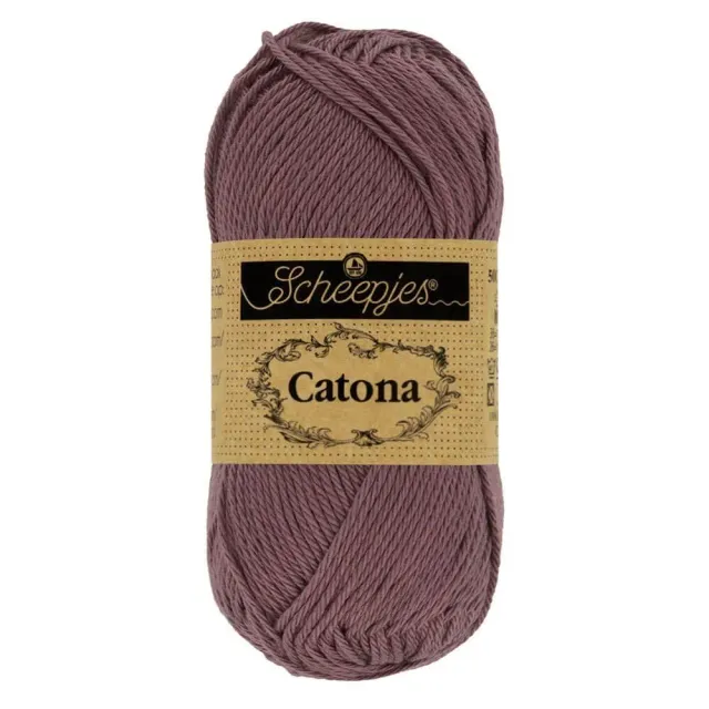 Scheepjes Catona 526 Ashes Baumwollgarn 50g mauve