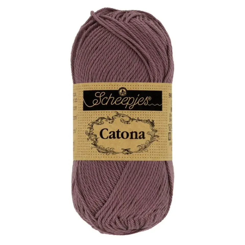 Scheepjes Catona 526 Ashes Baumwollgarn 50g mauve
