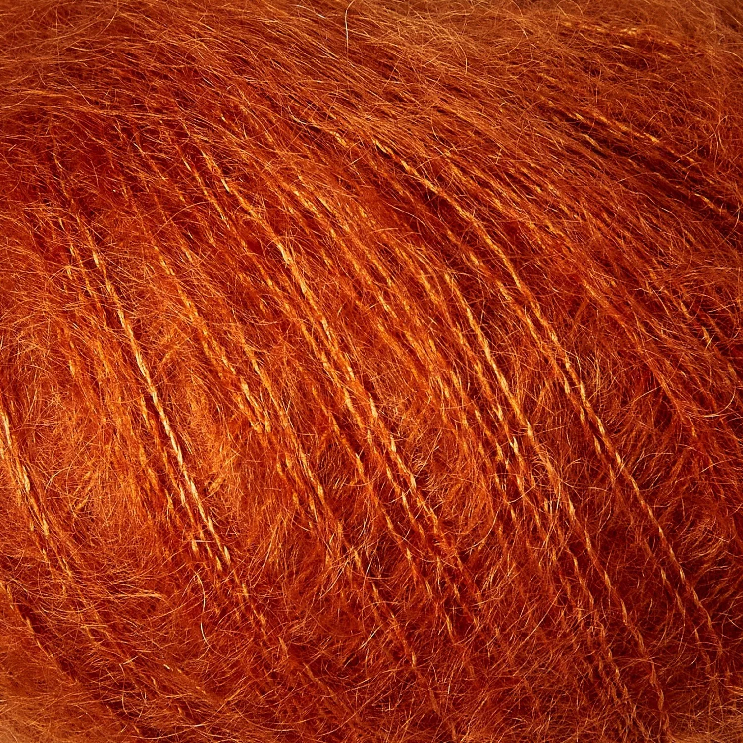 Knitting for Olive Soft Silk Mohair Burnt Orange Mohairwolle Kid-Mohair