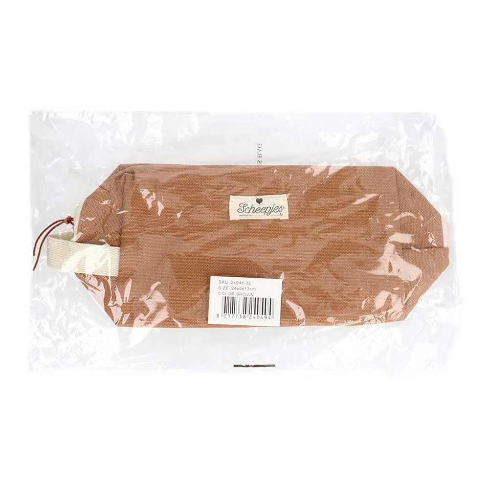 Scheepjes Zubehörtasche Braun 24x13x9cm Baumwollmix