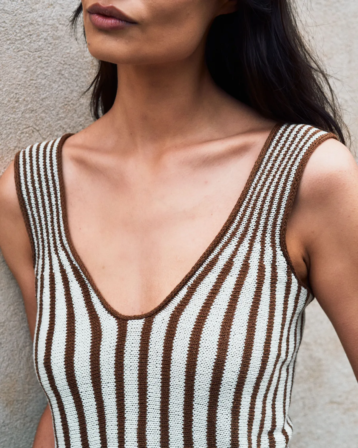 Knitting for Olive Line Top Strickanleitung Damen Streifen