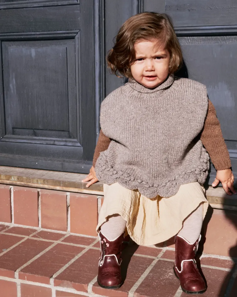 Knitting for Olive Gooseberry Poncho Strickanleitung Kinder