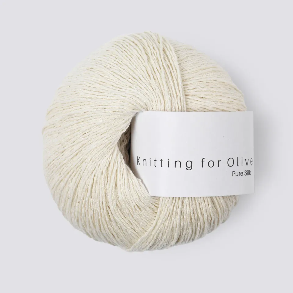 Knitting for Olive Pure Silk Strickgarn Undyed Natur