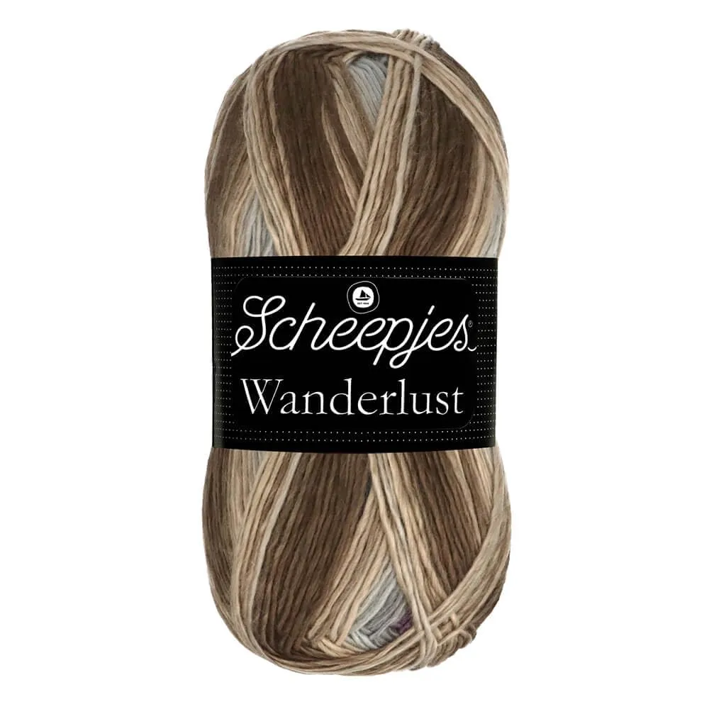 Scheepjes Wanderlust Garn 100g Havana 454 braun