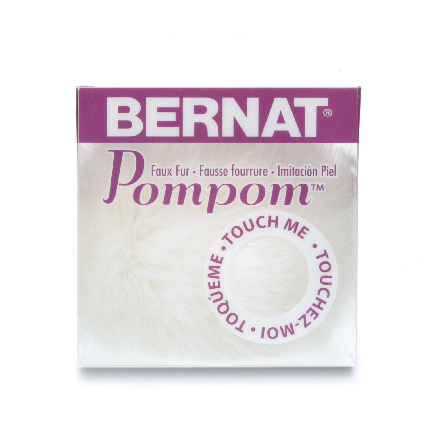 Bernat Faux Fur Pompom Weiß White Rabbit Fellbommel