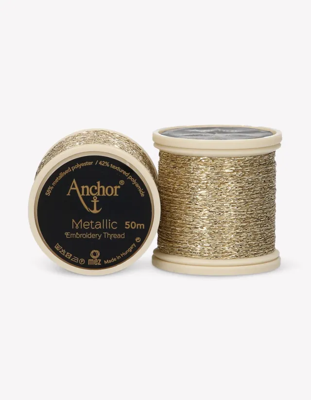 Anchor Metallic Stickgarn 50m Effektgarn