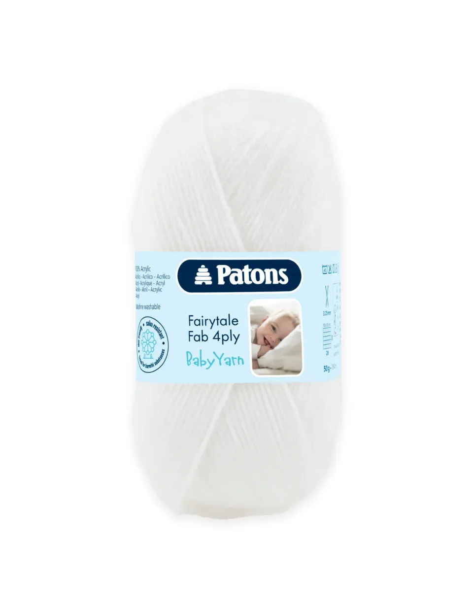 Patons Fairytale Fab 4 Ply Babygarn 50g weich