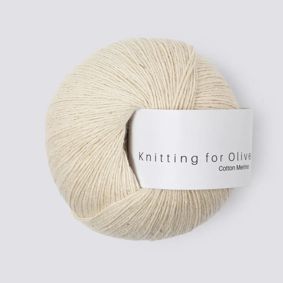Knitting for Olive Cotton Merino Garn Undyed 70% Baumwolle