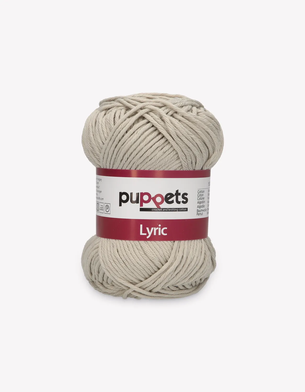 Anchor Puppets Lyric Häkelgarn Baumwolle 50g Stärke 8