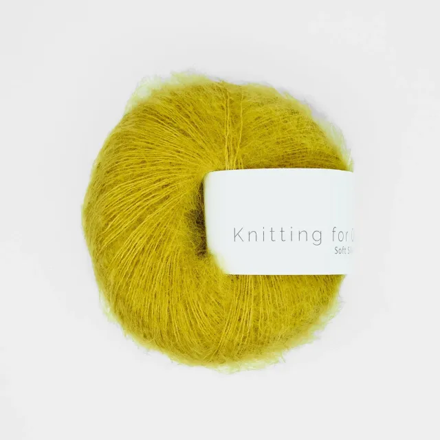 Knitting for Olive Soft Silk Mohair Garn Umami Yellow gelb