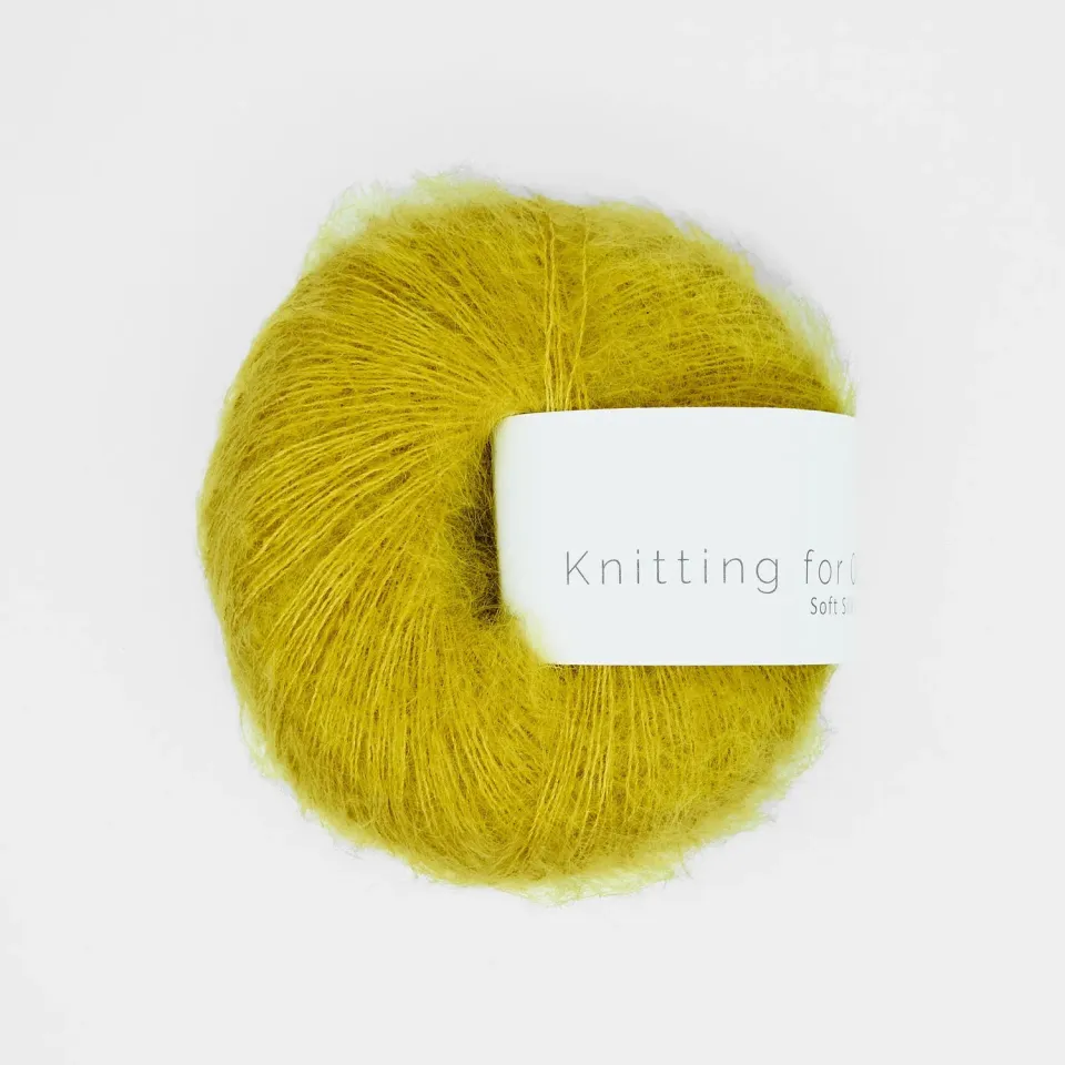 Knitting for Olive Soft Silk Mohair Garn Umami Yellow gelb