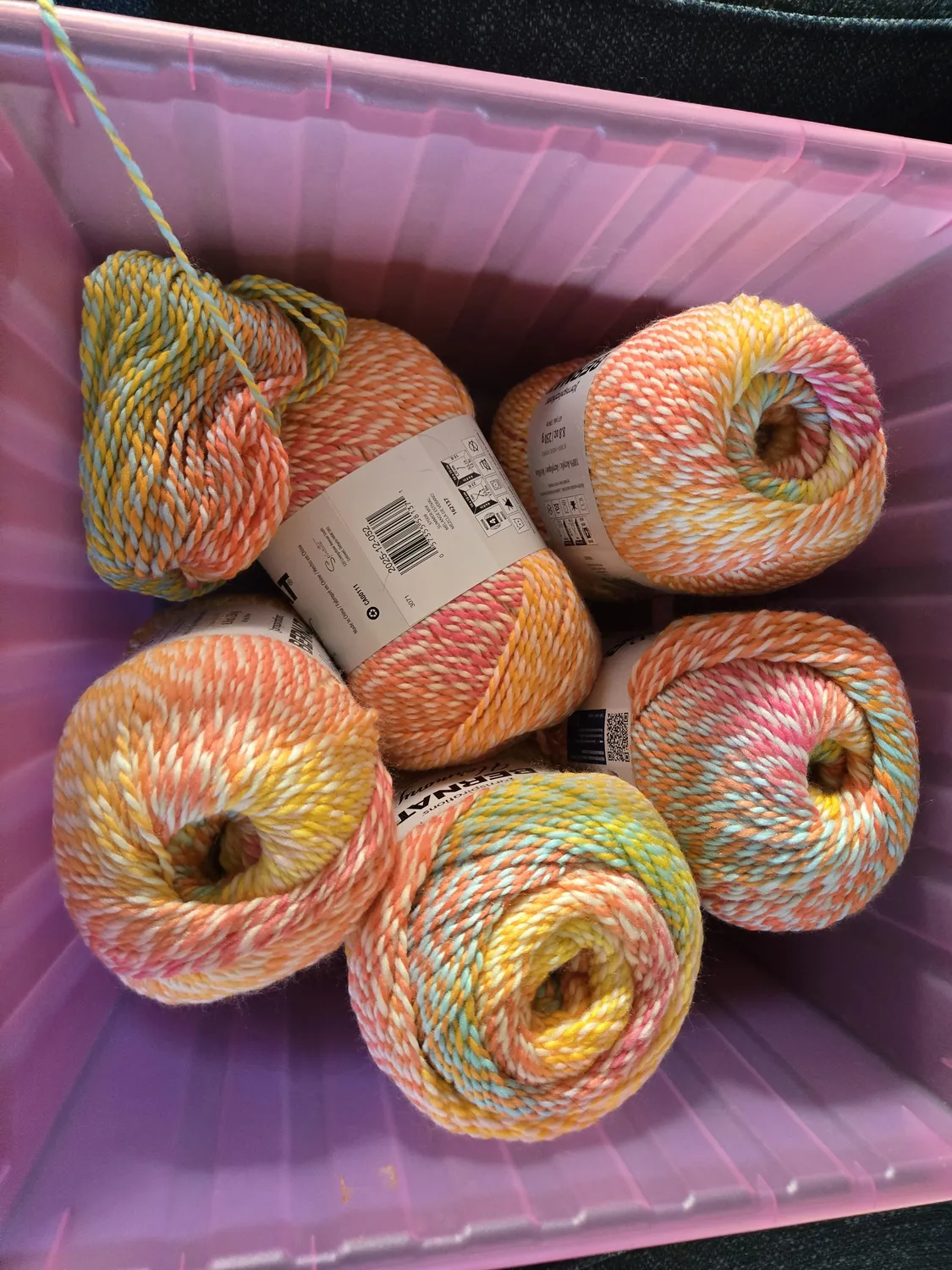 Bernat Harmony Farbverlaufswolle 250g bunter Marl-Effekt