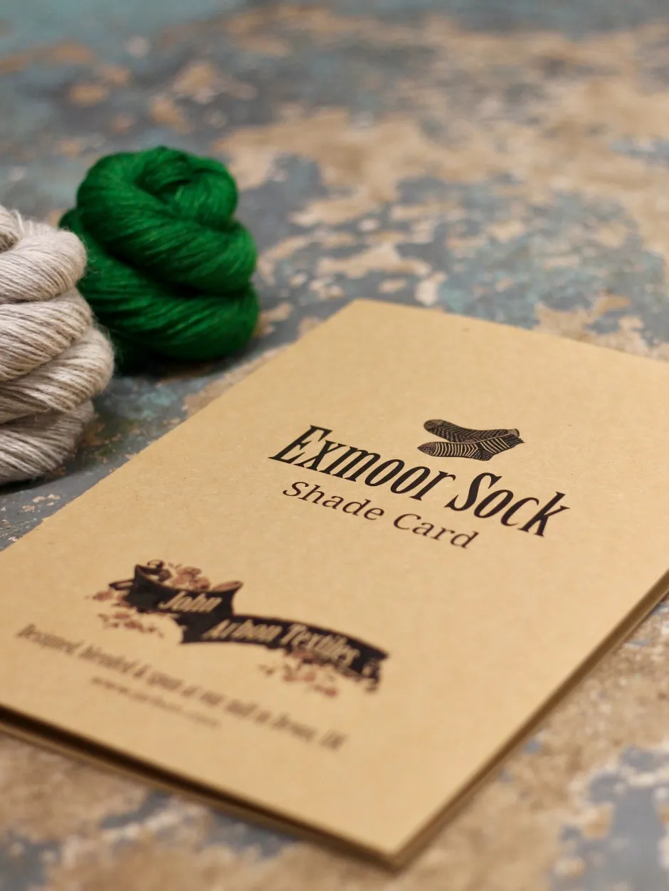 John Arbon Knit by Numbers Farbkarte Wollmuster echte Fadenprobe