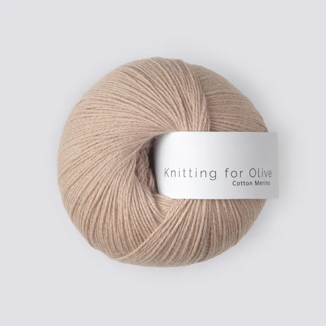 Knitting for Olive Cotton Merino Wolle Powder 250m beige-rosa