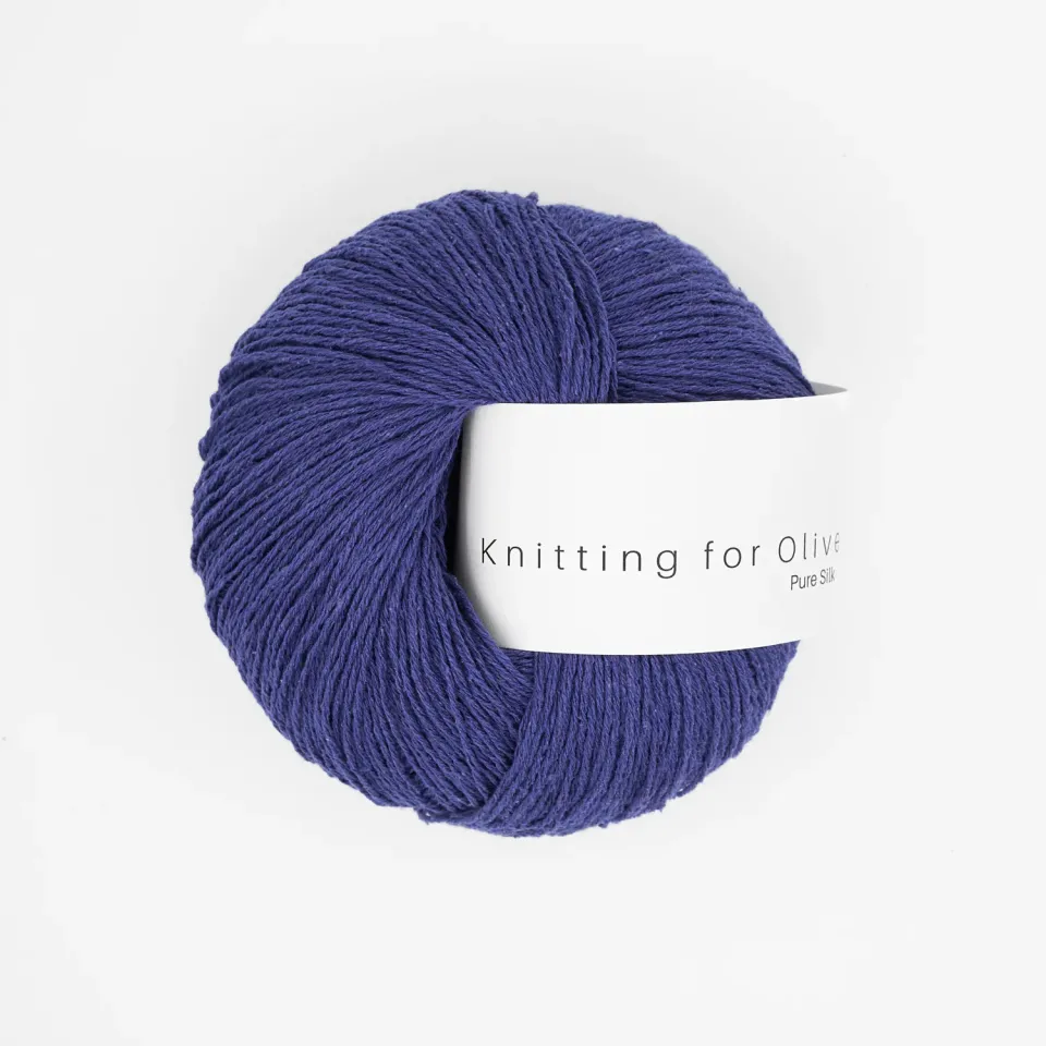Knitting for Olive Pure Silk Seidengarn French Anemone Blau