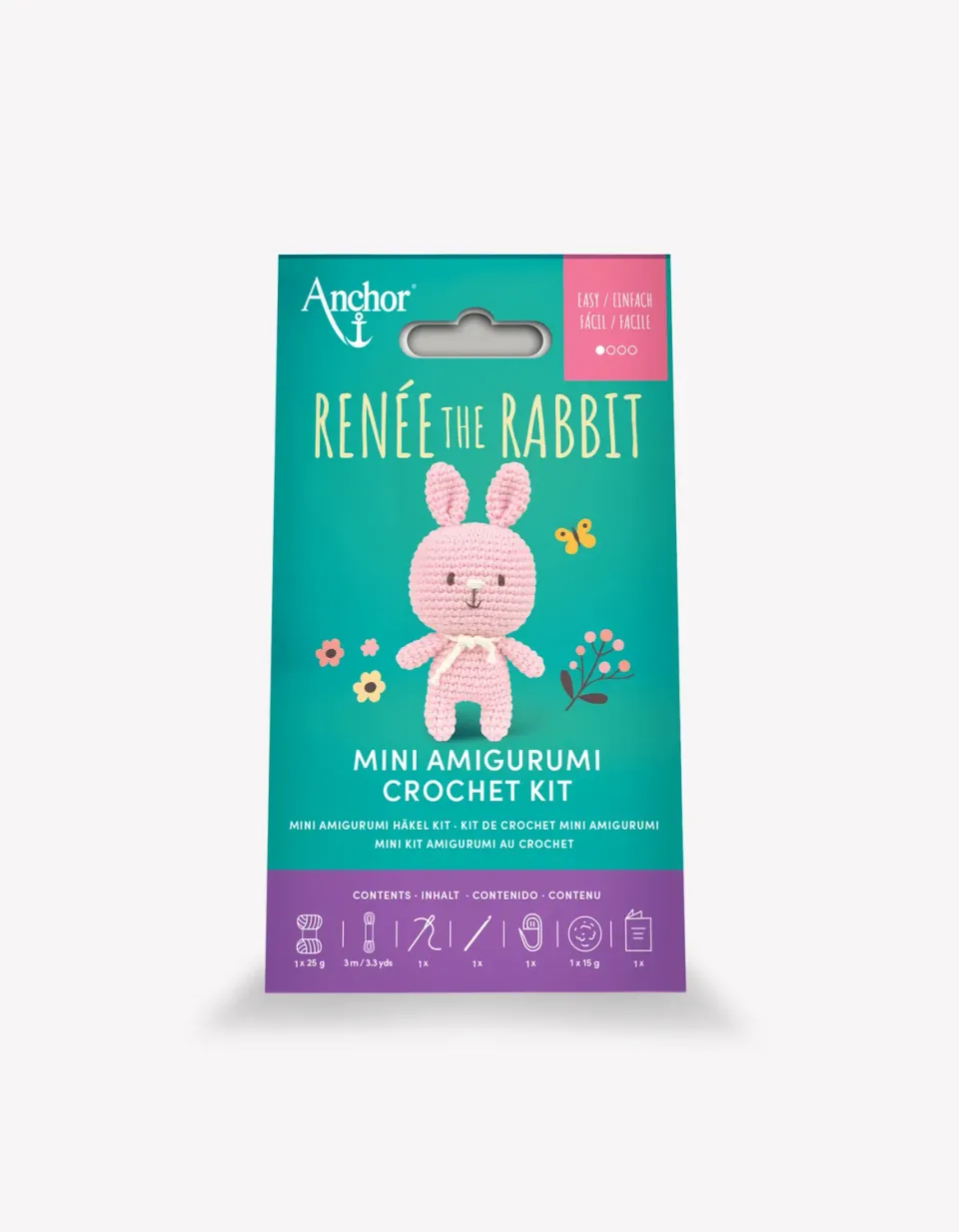 Anchor Renée the Rabbit Häkelset Amigurumi für Anfänger